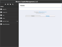 Tablet Screenshot of monacocapital.com
